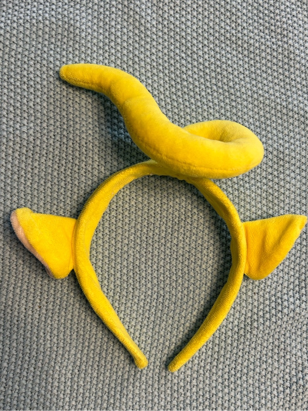 Teletubbies Adult Deluxe Plush Laa-Laa Headband Yellow Costume Cosplay Vtg Y2k